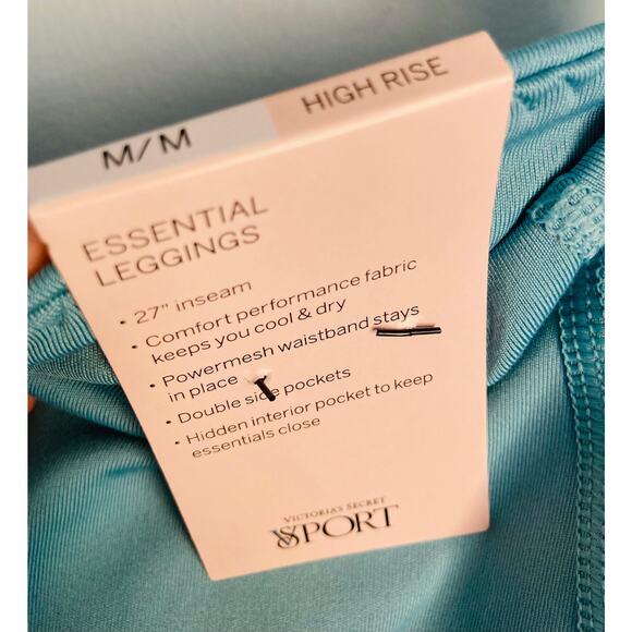 Victoria's Secret Essential Leggings High Rise Small or Medium Blue NWT - Picture 12 of 12